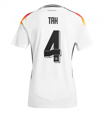 Alemania Jonathan Tah #4 Primera Equipación Mujer Eurocopa 2024 Manga Corta